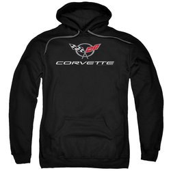 Chevy Hoodie Corvette Emblem Black Sweatshirt Hoody