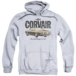 Chevy Hoodie Retro Corvair Sports Grey Sweatshirt Hoody