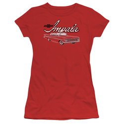 Chevy Juniors Shirt Impala Red T-Shirt