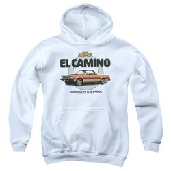 El Camino Chevy Kids Hoodie Also A Truck White Youth Hoody