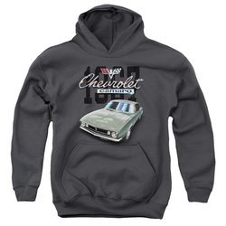 Chevy Kids Hoodie Chevrolet 1967 Classic Camaro Charcoal Youth Hoody