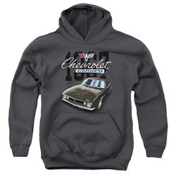 Chevy Kids Hoodie Chevrolet Classic Camaro Charcoal Youth Hoody
