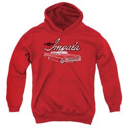 Chevy Kids Hoodie Impala Red Youth Hoody