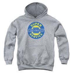 Chevy Kids Hoodie Super Service Athletic Heather Youth Hoody