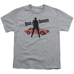 Chevy Kids Shirt Boss Sports Grey T-Shirt
