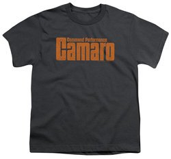 Chevy Kids Shirt Camaro Command Performance Charcoal T-Shirt