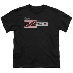 Chevy Kids Shirt Camaro Z28 Logo Black T-Shirt