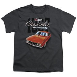 Chevy Kids Shirt Chevrolet 1967 Red Classic Camaro Charcoal T-Shirt