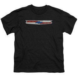 Chevy Kids Shirt Chevrolet 56 Bel Air Emblem Black T-Shirt