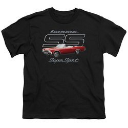 Chevy Kids Shirt Impala SS Black T-Shirt