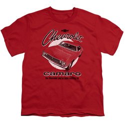 Chevy Kids Shirt Retro Camaro Red T-Shirt