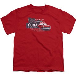 Chevy Kids Shirt See The USA Chevrolet Red T-Shirt