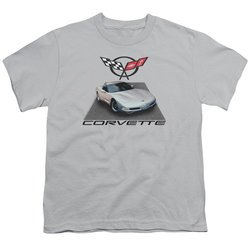 Chevy Kids Shirt Silver 01 Vette Silver T-Shirt