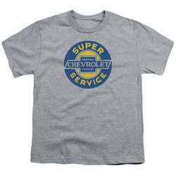 Chevy Kids Shirt Super Service Athletic Heather T-Shirt