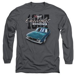 Chevy Long Sleeve Shirt Blue Classic Camaro Charcoal Tee T-Shirt