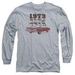 Chevy Long Sleeve Shirt Car Of The Year Sports Grey Tee T-Shirt