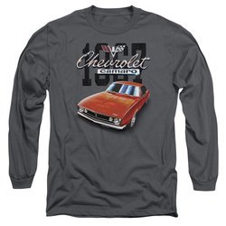 Chevy Long Sleeve Shirt Chevrolet 1967 Red Classic Camaro Charcoal Tee T-Shirt