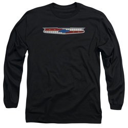 Chevy Long Sleeve Shirt Chevrolet 56 Bel Air Emblem Black Tee T-Shirt