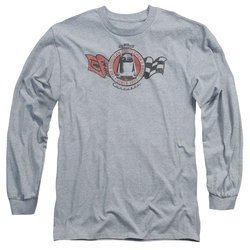 Chevy Long Sleeve Shirt Gentlemen's Racer Sports Grey Tee T-Shirt