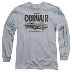Chevy Long Sleeve Shirt Retro Corvair Sports Grey Tee T-Shirt