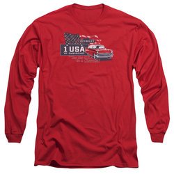 Chevy Long Sleeve Shirt See The USA Chevrolet Red Tee T-Shirt