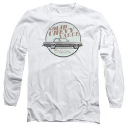 Chevy Long Sleeve Shirt Value White Tee T-Shirt
