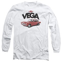 Chevy Long Sleeve Shirt Vega White Tee T-Shirt