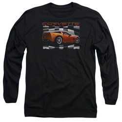 Chevy Long Sleeve Shirt ZO6 checkered Black Tee T-Shirt