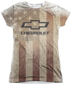 Chevy Shirt American Pride Sublimation Juniors Shirt