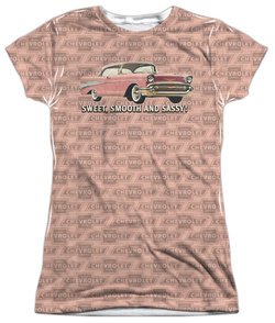 Chevy Shirt Bel Air Sweet Smooth And Sassy Sublimation Juniors Shirt