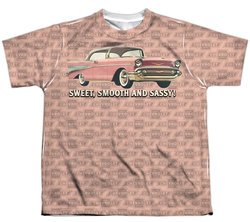 Chevy Shirt Bel Air Sweet Smooth And Sassy Sublimation Youth Shirt