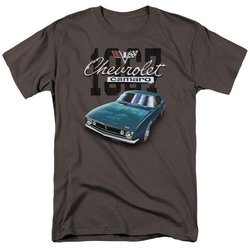 Chevy Shirt Blue Classic Camaro Charcoal T-Shirt