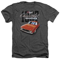 Chevy Shirt Chevrolet 1967 Red Classic Camaro Heather Charcoal T-Shirt