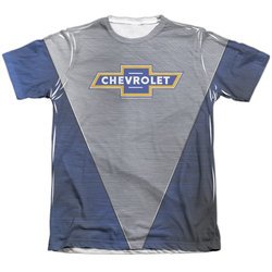 Chevy Shirt Chevrolet Shiny Bowtie Logo Poly/Cotton Sublimation Shirt