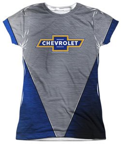 Chevy Shirt Chevrolet Shiny Bowtie Logo Sublimation Juniors Shirt