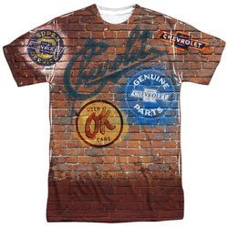 Chevy Shirt Chevrolet Shop Wall Sublimation Shirt Front/Back Print