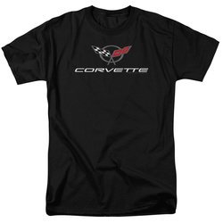 Chevy Shirt Corvette Emblem Black T-Shirt