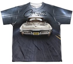 Chevy Shirt Corvette Sting Ray Sublimation Youth Shirt Front/Back Print