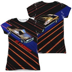 Chevy Shirt El Camino Sublimation Juniors Shirt Front/Back Print