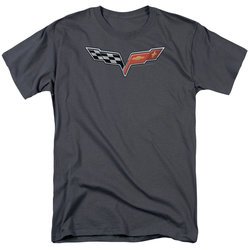 Chevy Shirt Vette Logo Charcoal T-Shirt