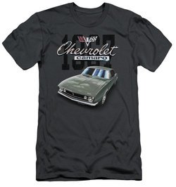 Chevy Slim Fit Shirt Chevrolet 1967 Classic Camaro Charcoal T-Shirt