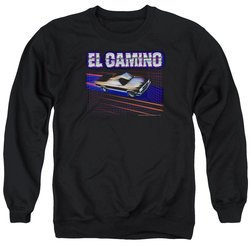 Chevy Sweatshirt 85 El Camino Adult Black Sweat Shirt