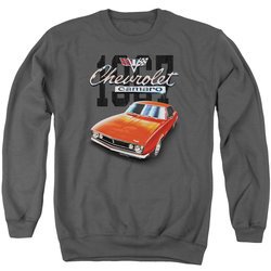 Chevy Sweatshirt Chevrolet 1967 Red Classic Camaro Adult Charcoal Sweat Shirt