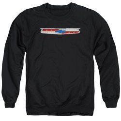 Chevy Sweatshirt Chevrolet 56 Bel Air Emblem Adult Black Sweat Shirt