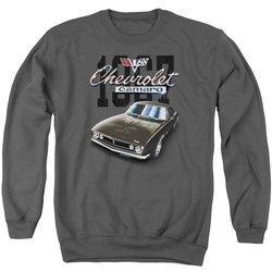 Chevy Sweatshirt Chevrolet Classic Camaro Adult Charcoal Sweat Shirt