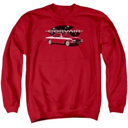 Chevy Sweatshirt Corvair Spyda Coupe Adult Red Sweat Shirt