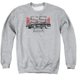Chevy Sweatshirt El Camino SS Adult Sports Grey Sweat Shirt
