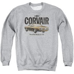 Chevy Sweatshirt Retro Corvair Adult Sports Grey Sweat Shirt