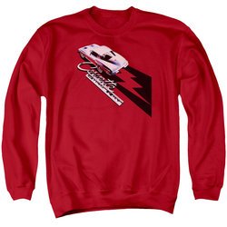 Chevy Sweatshirt Split Window Stingray Adult Red Sweat Shirt