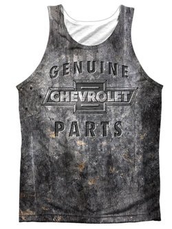 Chevy Tank Top Genuine Parts Metal Bowtie Sublimation Tanktop Front/Back Print